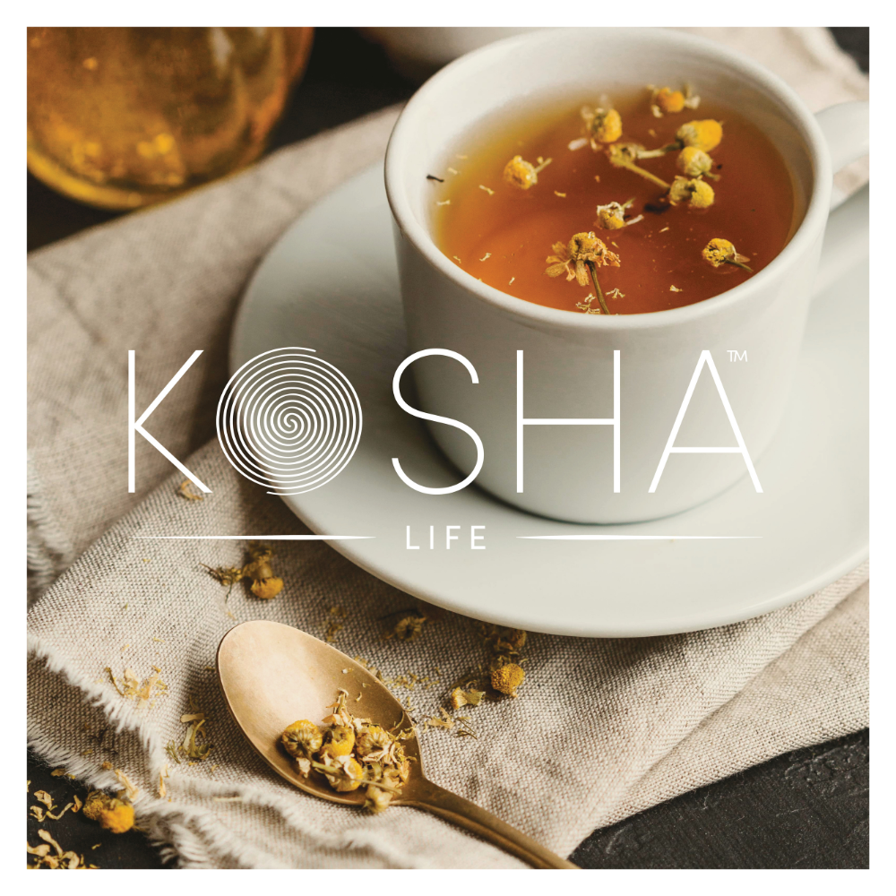 Kosha Life Chamomile Herbal Tea | 100% Pure Loose Leaf | Caffeine-Free Relaxation Blend | Calming Tea for Digestion & Better Sleep | 50g