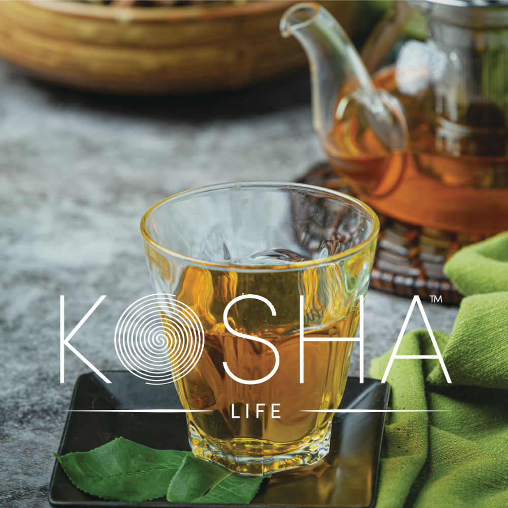 Kosha Life Detox Green Tea | Ayurvedic Herbal Blend with Tulsi, Moringa & Ginger | Caffeine-Free | Supports Digestion, Immunity & Cleanse | 50g