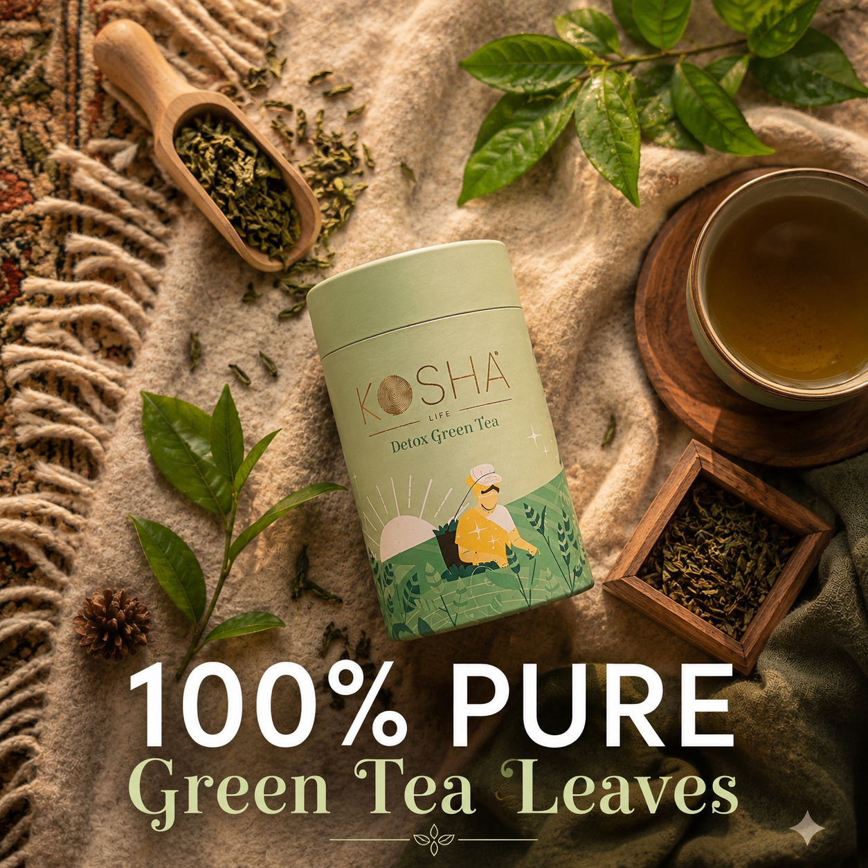 Heritage & Health Duo – Kashmiri Kahwa & Detox Green Tea