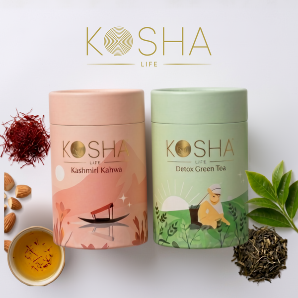Heritage & Health Duo – Kashmiri Kahwa & Detox Green Tea
