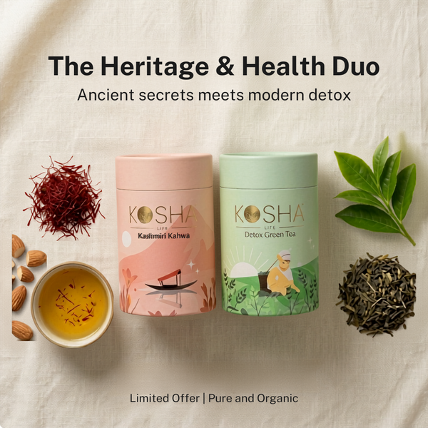 Heritage & Health Duo – Kashmiri Kahwa & Detox Green Tea