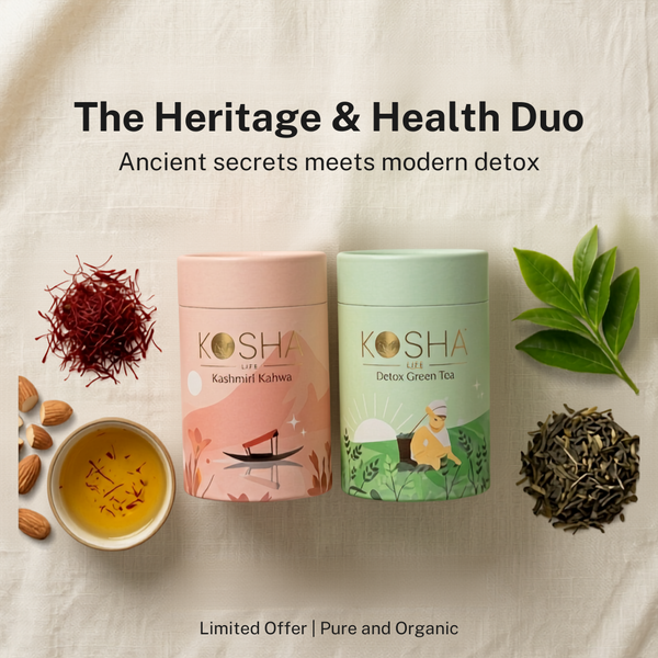 Heritage & Health Duo – Kashmiri Kahwa & Detox Green Tea